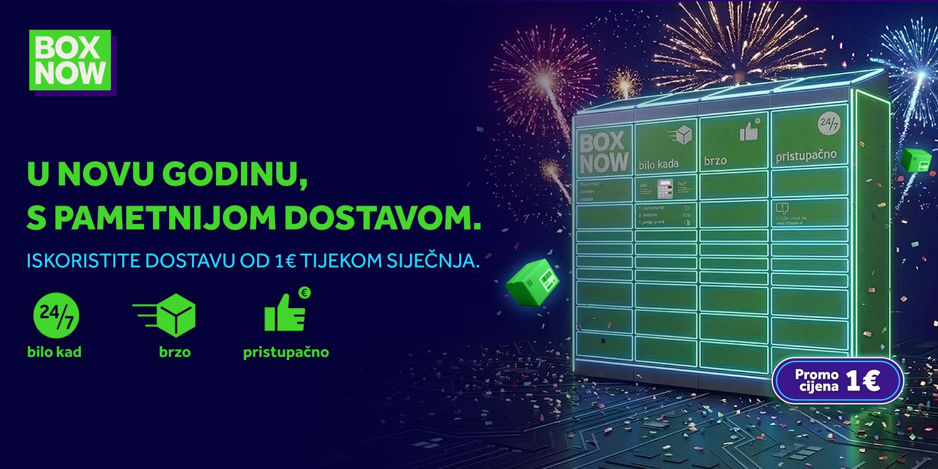 Box Now - dostava za 1€